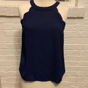 Blue sleeveless top